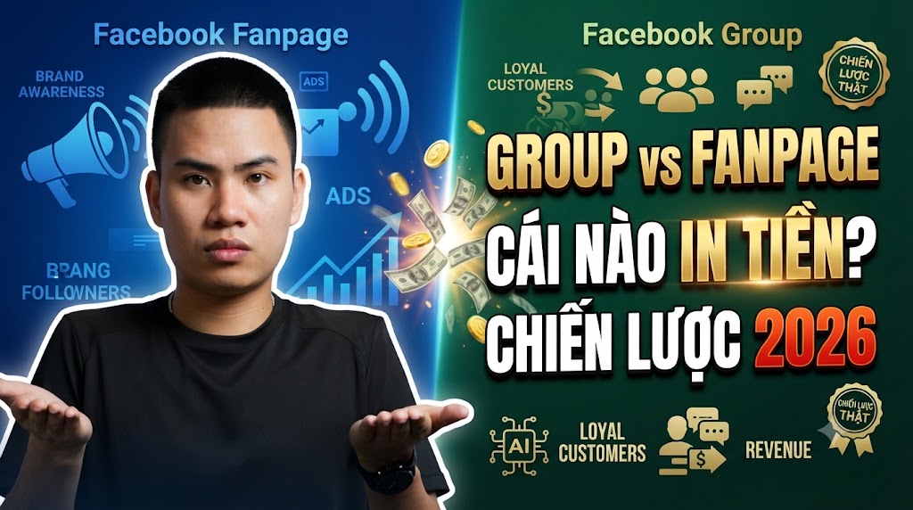 Facebook Group hay Fanpage: Đâu là "cỗ máy in tiền" thực sự trong kỷ nguyên AI?